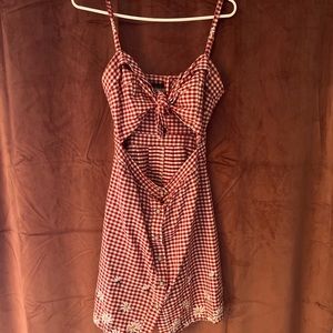 Reformation Gingham Daisy Dress